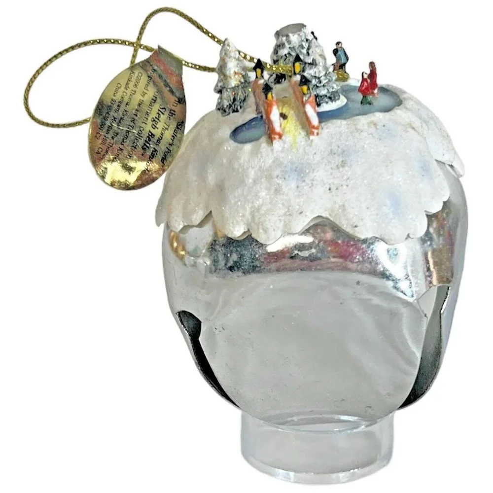 3 The Ashton Drake Galleries Thomas Kinkade Sleigh Bell Ornament Collection 2006